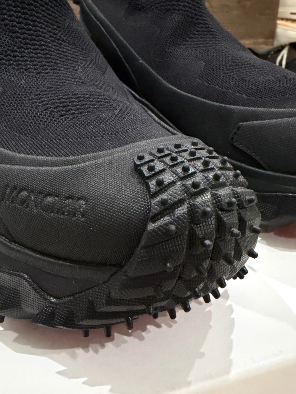 Moncler Trailgrip Knit Sock High Top Sneaker - Black 43eu - Picture 9 of 14